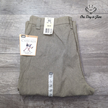 Lee Plain Front Tapered Leg Pants Size 14S