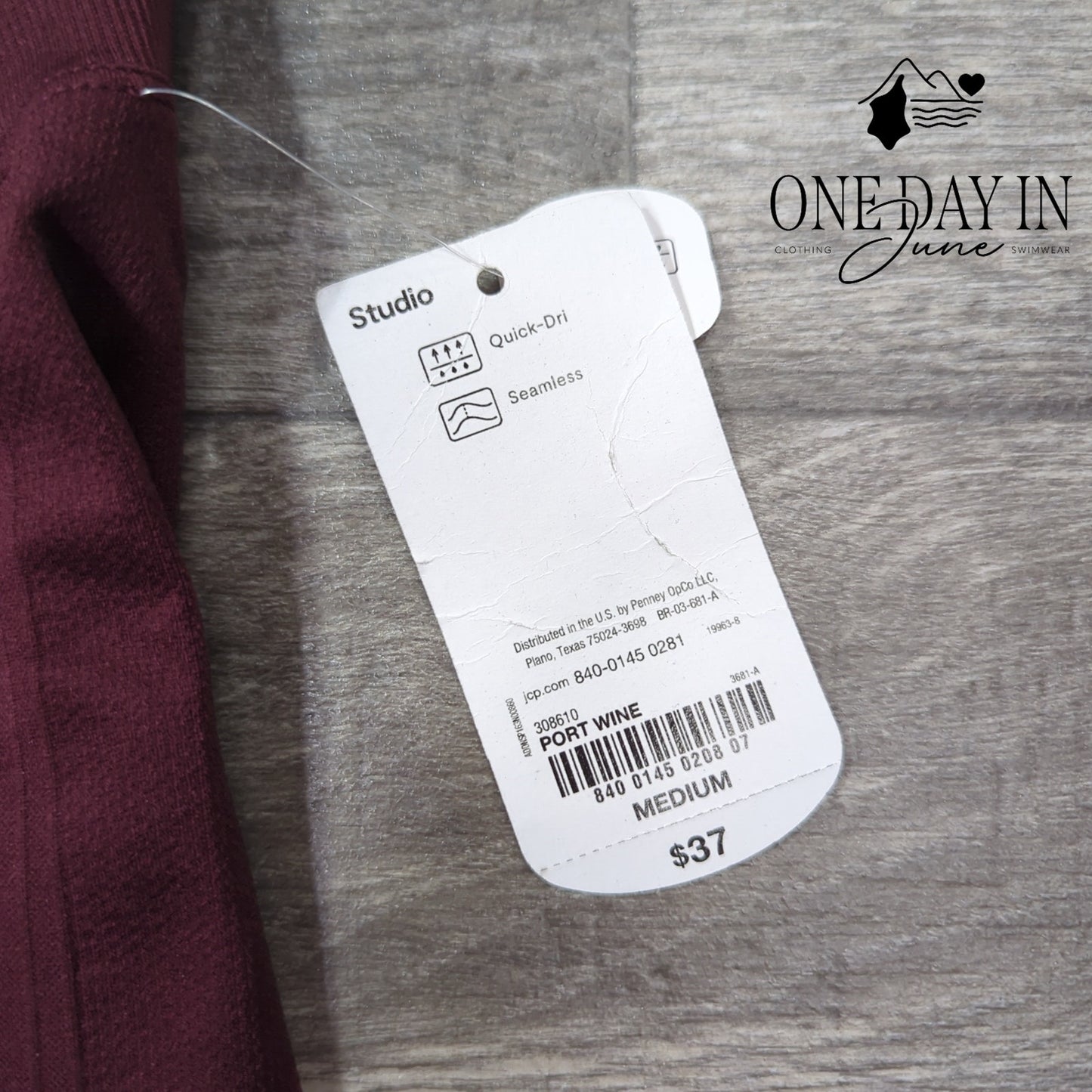 Xersion Port Wine Studio Capri Legging Size M