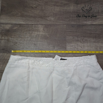 Ashley Stewart Plus Size Linen Mini Skirt Size 24