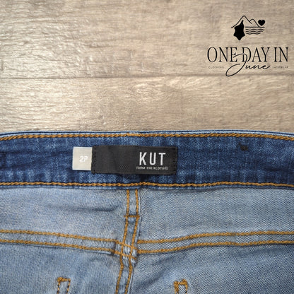 Kut from the Kloth Petite Skinny Ankle Jeans Size 2P