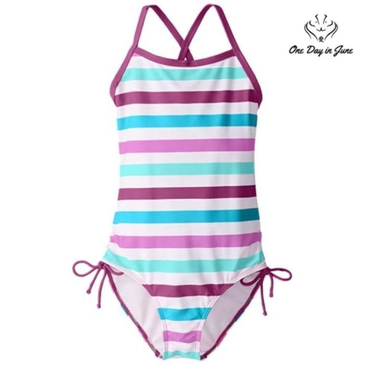Kanu Surf Layla Beach Sport Banded One Piece Swimsuit Size 4