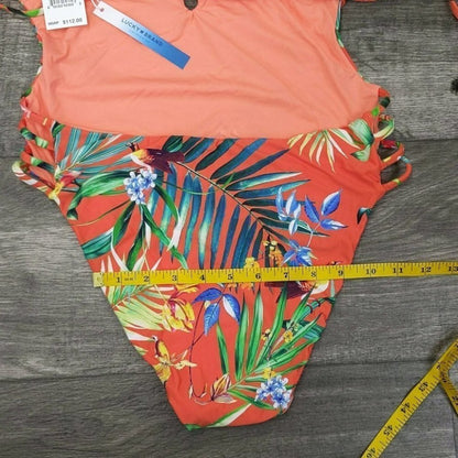 Lucky Brand Strappy One Piece Swimsuit Size L