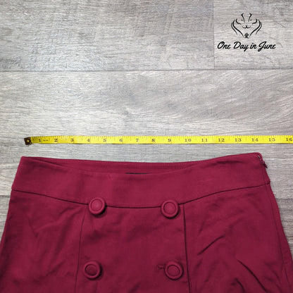 Talbots Button Accent Mini Skirt Size 2P