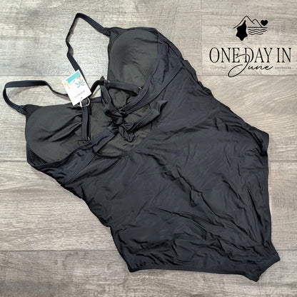 B2Prity Cross Front One Piece Swimsuit Size 2XL
