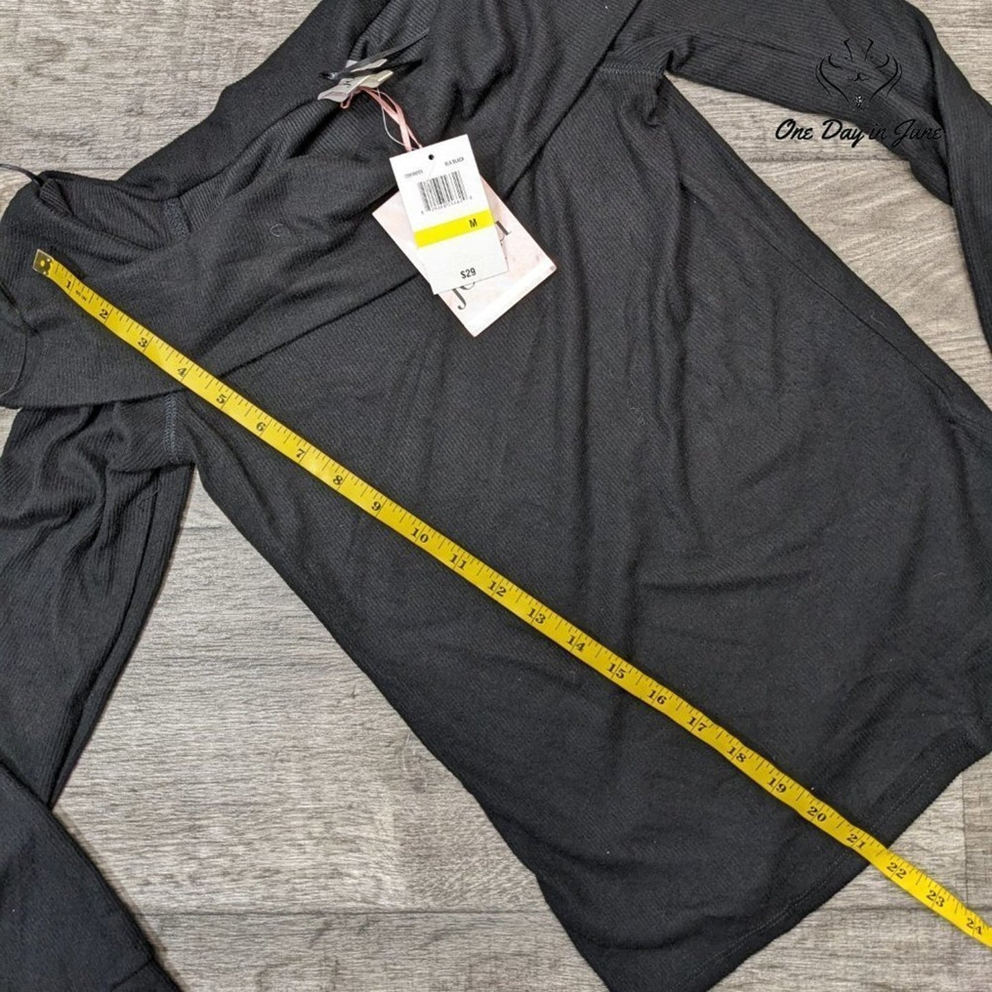 Belle Du Jour Cowl Neck Long Sleeve Top Size M