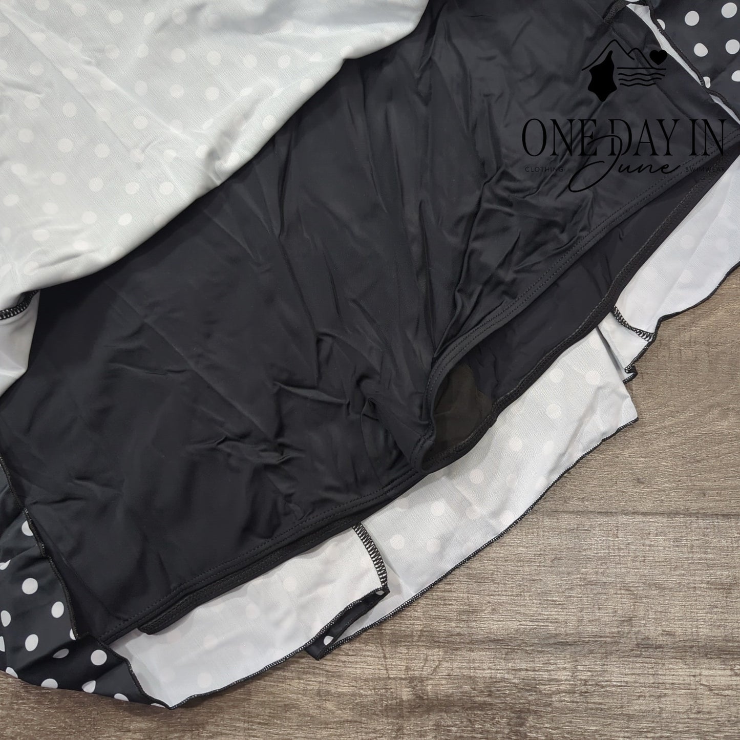 Smismivo Plus Size Polka Dot Swimdress One Piece Swimsuit Size 3XL