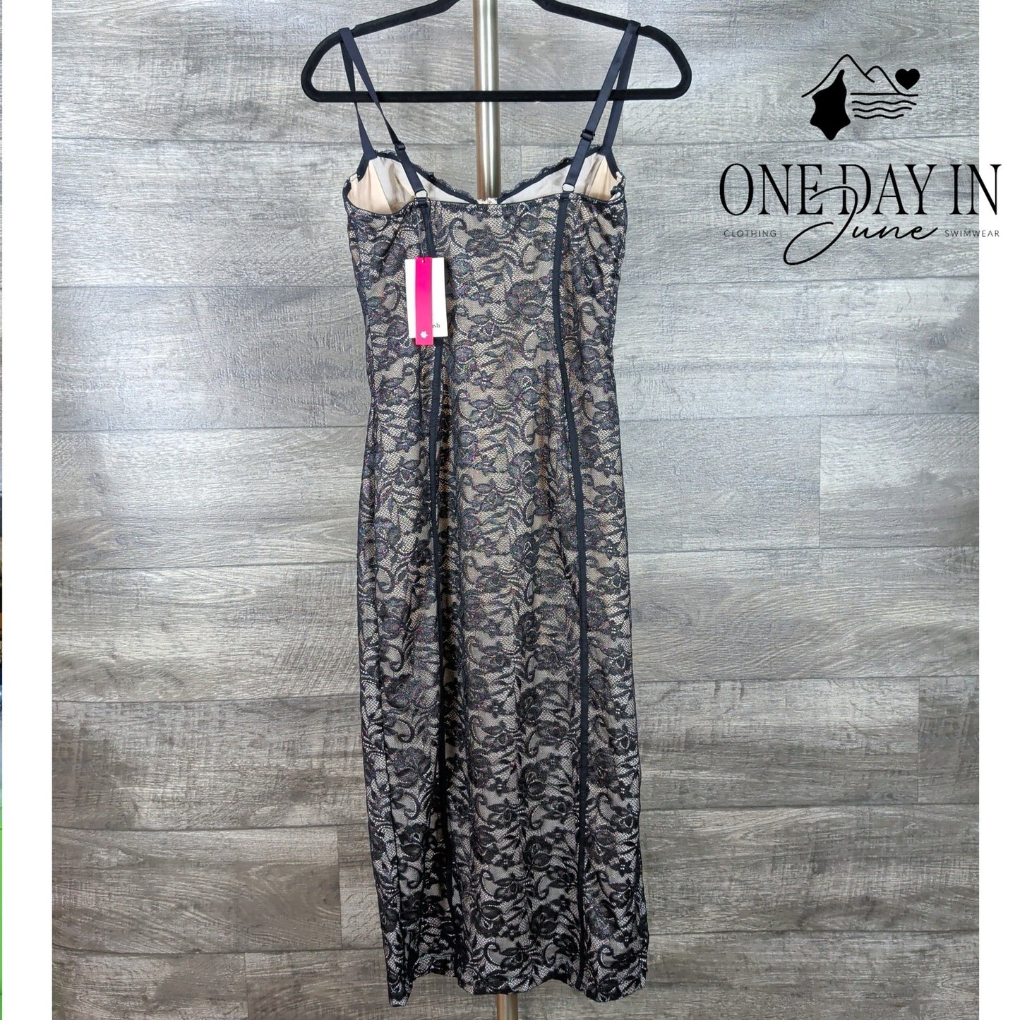 Popilush Spaghetti Strp Underwire Midi Dress Size M