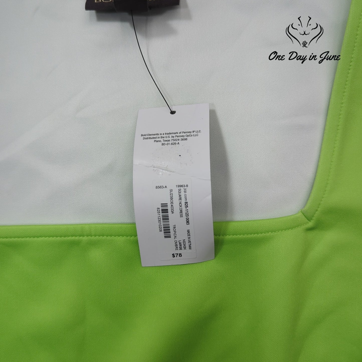 Bold Elements Sleeveless Bodycon Dress Size L