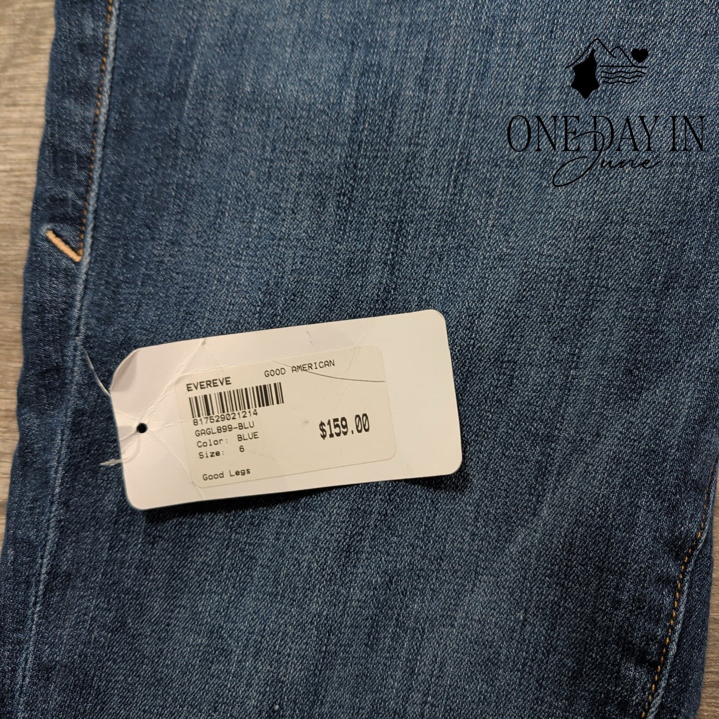 Good American Good Legs Skinny Jeans Blue High Rise Stretch NWT Size 6
