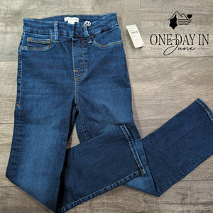 Good American Power Stretch Pull On Skinny Jeans Indigo491 NWT Size S