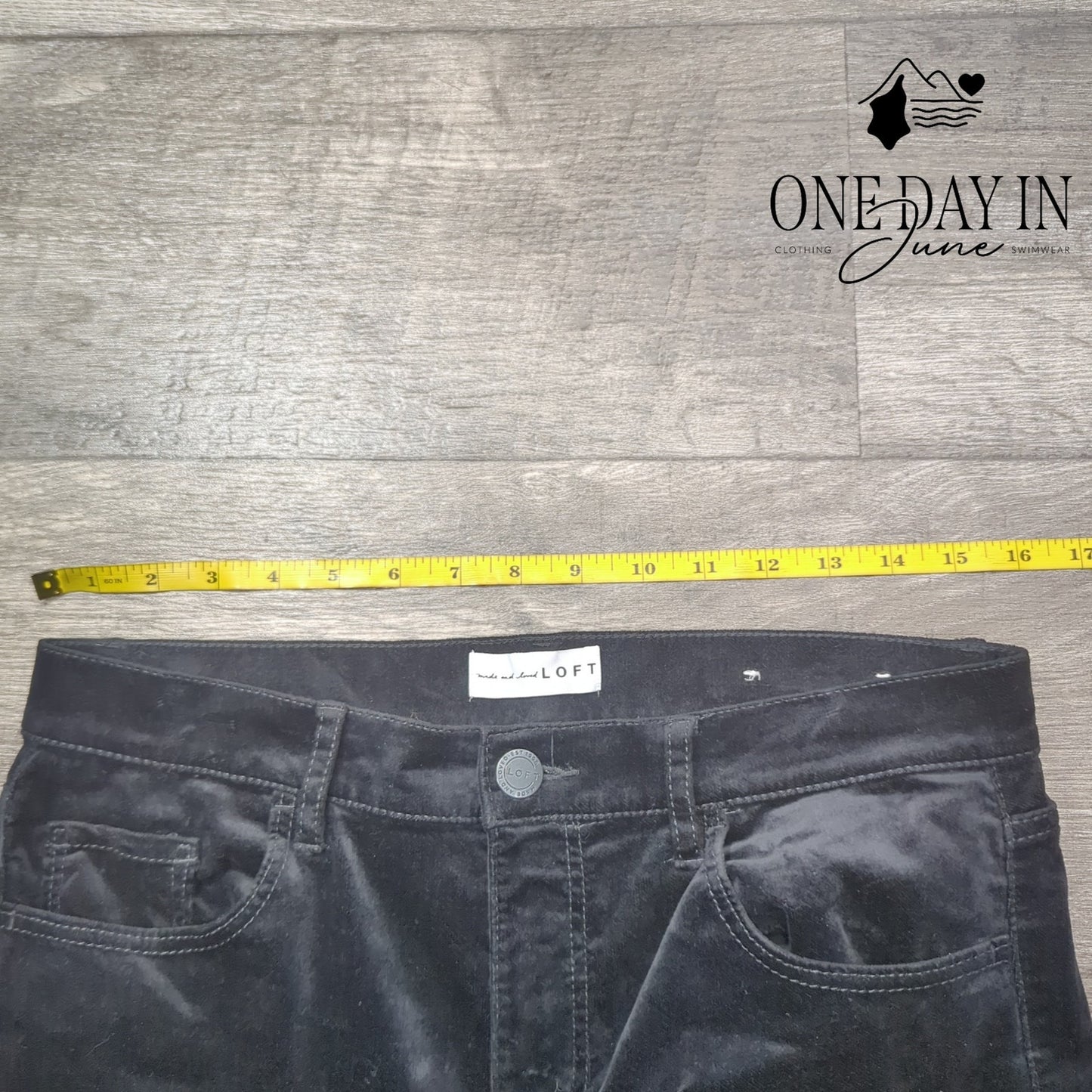 Loft High Waist Velour Pants Size 6