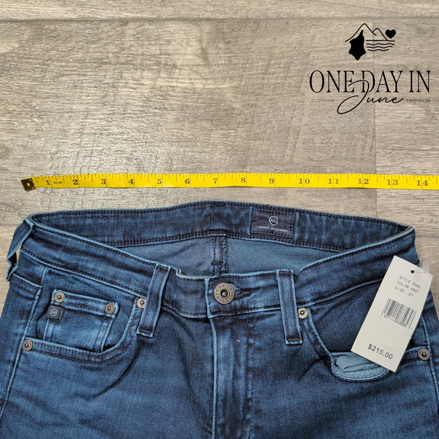 AG Adriano Goldschmied Skinny Jeans Dark Wash Stretch Denim NWT $215 Size 4 (27)