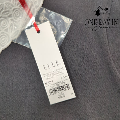 Elle Short Sleeve High Neck Midi Dress Size XL