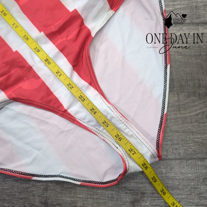 Charmo V Neck Halter One Piece Swimsuit Size XL