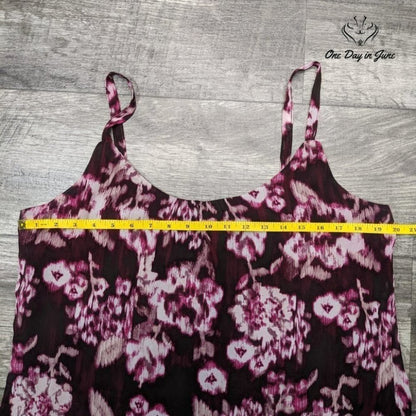 New York & Company Floral Tank Top Size M