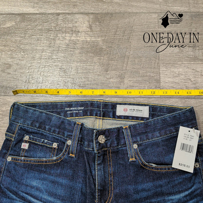 AG Adriano Goldschmied Nikki Crop Relaxed Skinny Jeans Blue NWT Size 4 (27)