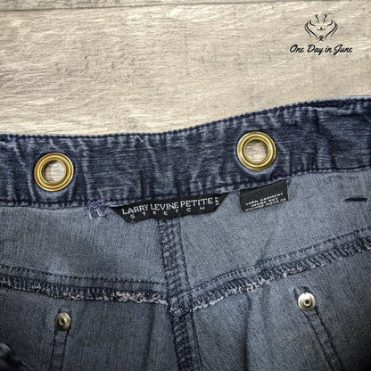 Larry Levine Petite Stretch Capri Jeans Size 6P