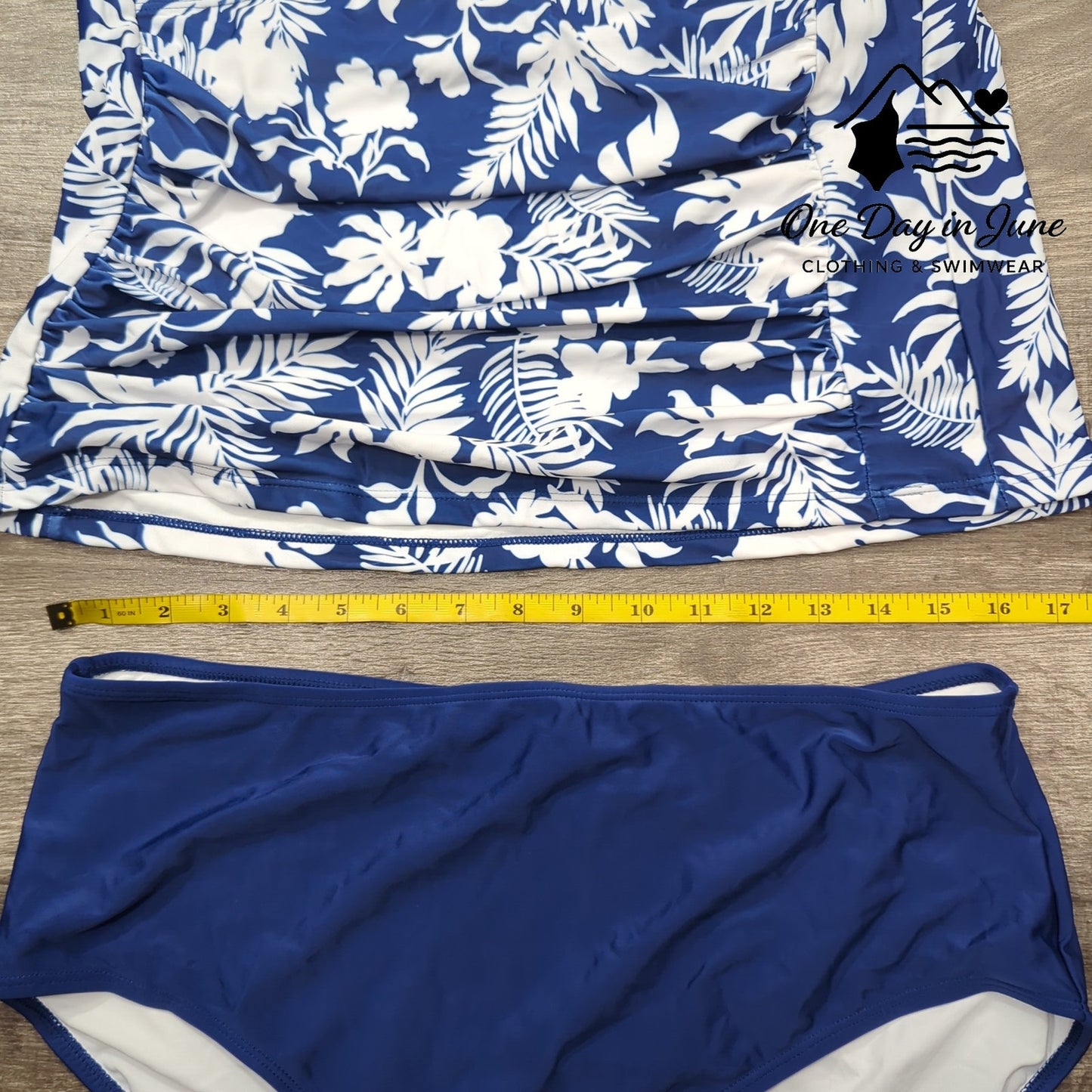 Eomenie Plus Size Halter Tankini Swimsuit Size XXL