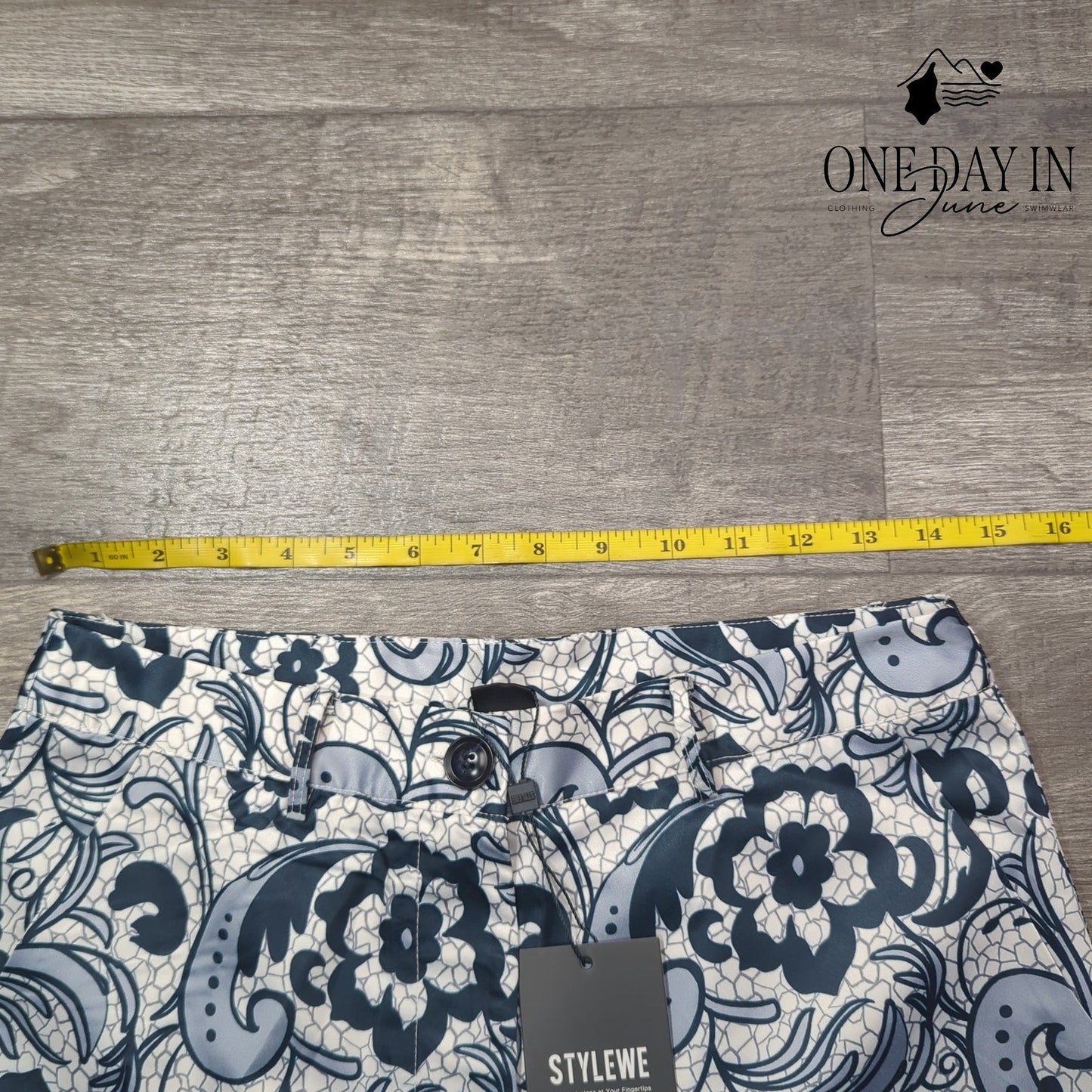 Stylewe Satin Paisley Crop Pants Size 10