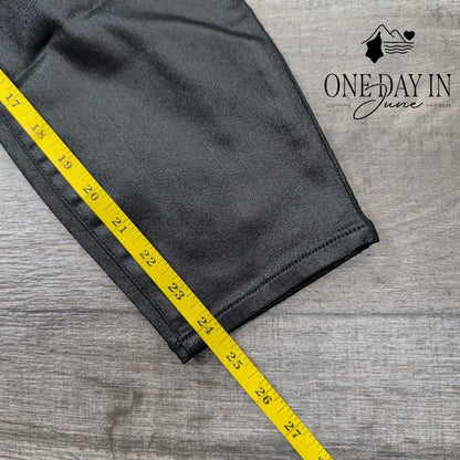 Express Curvy Skinny Ankle Coated Denim Jeans Size 0 (25)