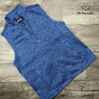 Lands' End Zip Front Pocketed Vest Size S