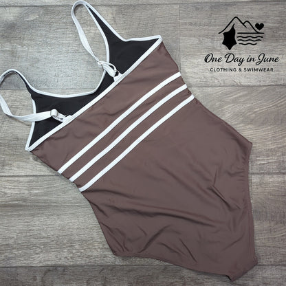 Charmleaks High Back One Piece Swimsuit Size L