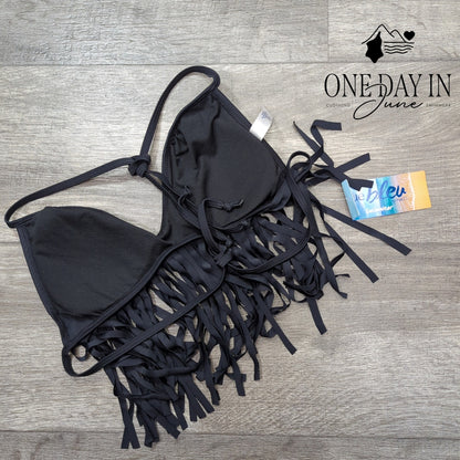 Rue 21 Halter Fringe Bikini Top Size S