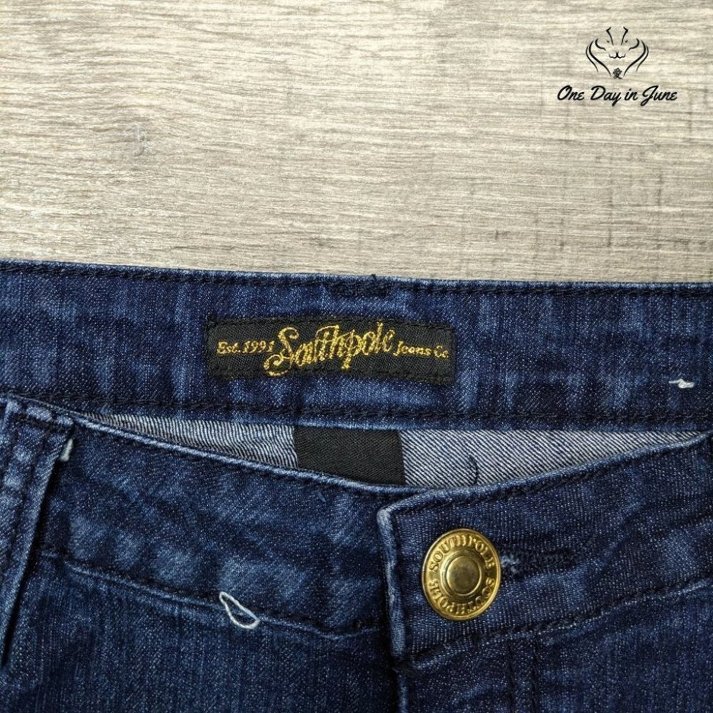 Southpole Juniors Embroidered Pocket Denim Shorts Size 9
