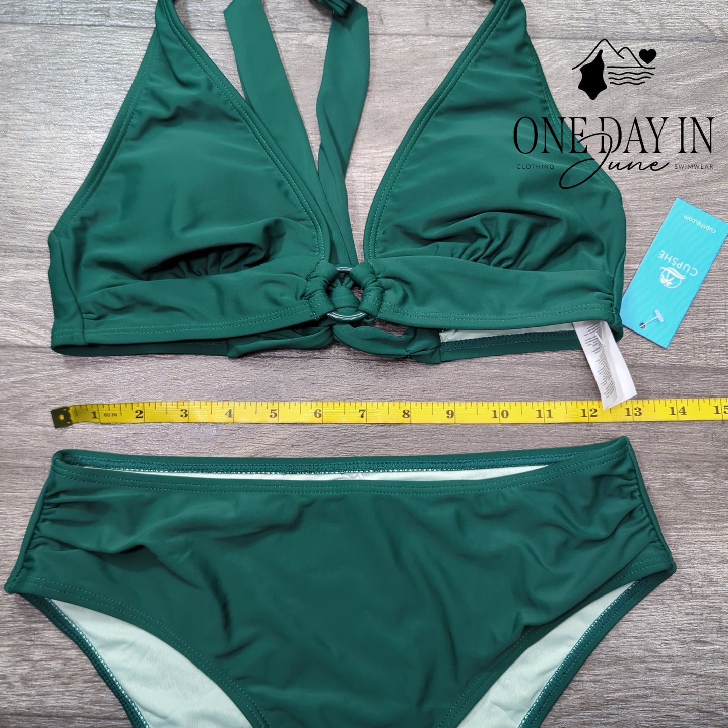 Cupshe Halter Tie Back Bikini Swimsuit Size S