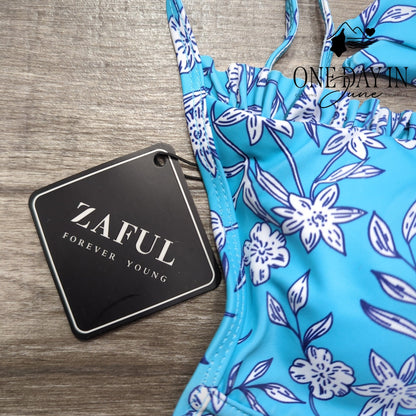 Zaful Tie Back Underwire Bikini Swimsuit Size S