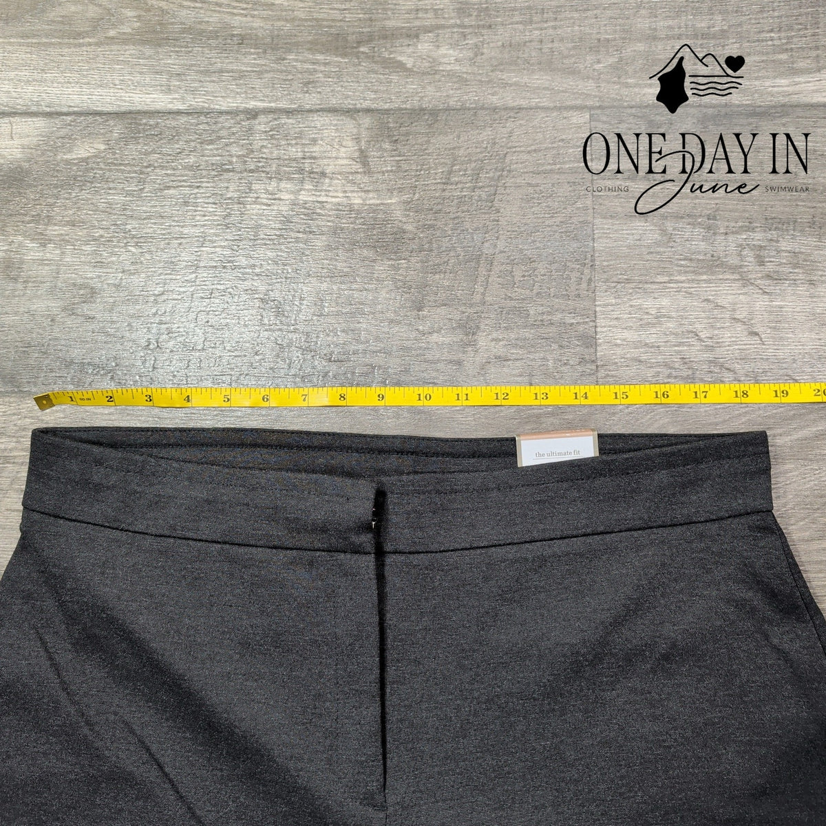 Chico's Ultimate Fit Ponte Wide Leg Trousers Charcoal NWT Size Chico's 2.5 14