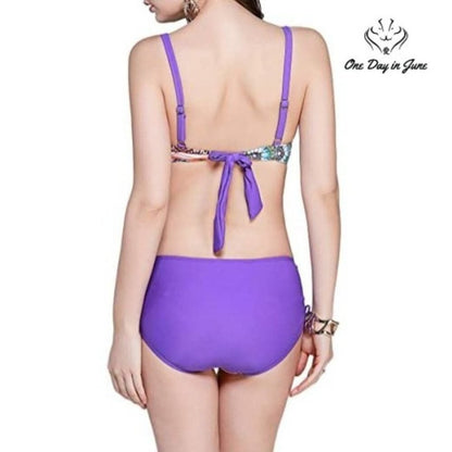 Costyleen Adjustable Floral Bikini Swimsuit Size XL