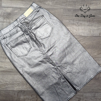 Marc New York Coated Denim Mini Skirt Size 6