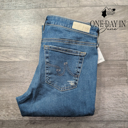 AG Adriano Goldschmied The Legging Ankle Super Skinny Distressed NWT $215 Size 4