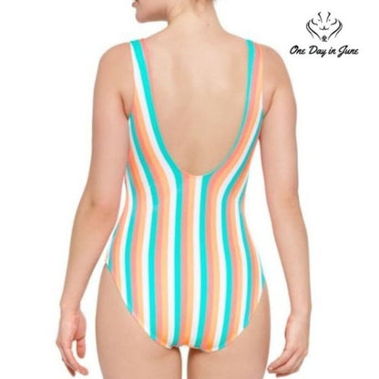 Arizona Jean Co. Junior's Striped One Piece Size M