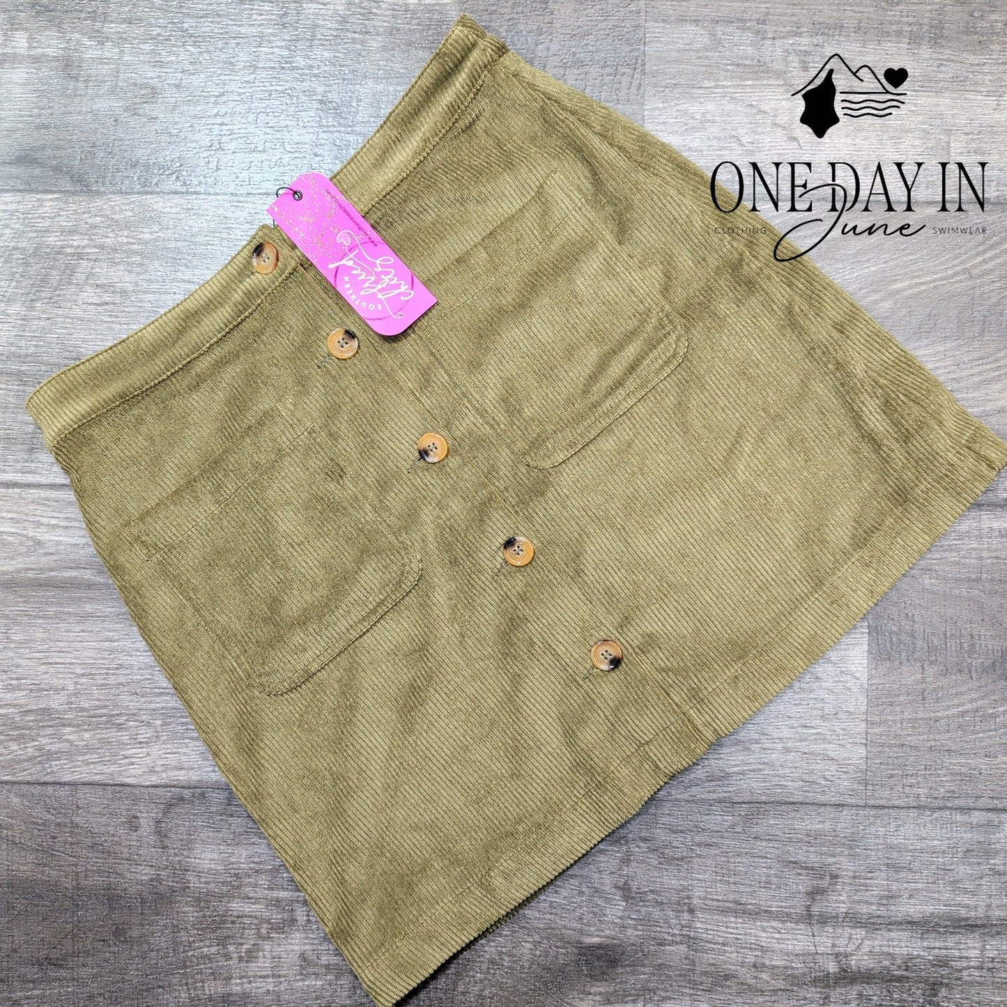 Southern Fried Chic Corduroy Mini Skirt Size L