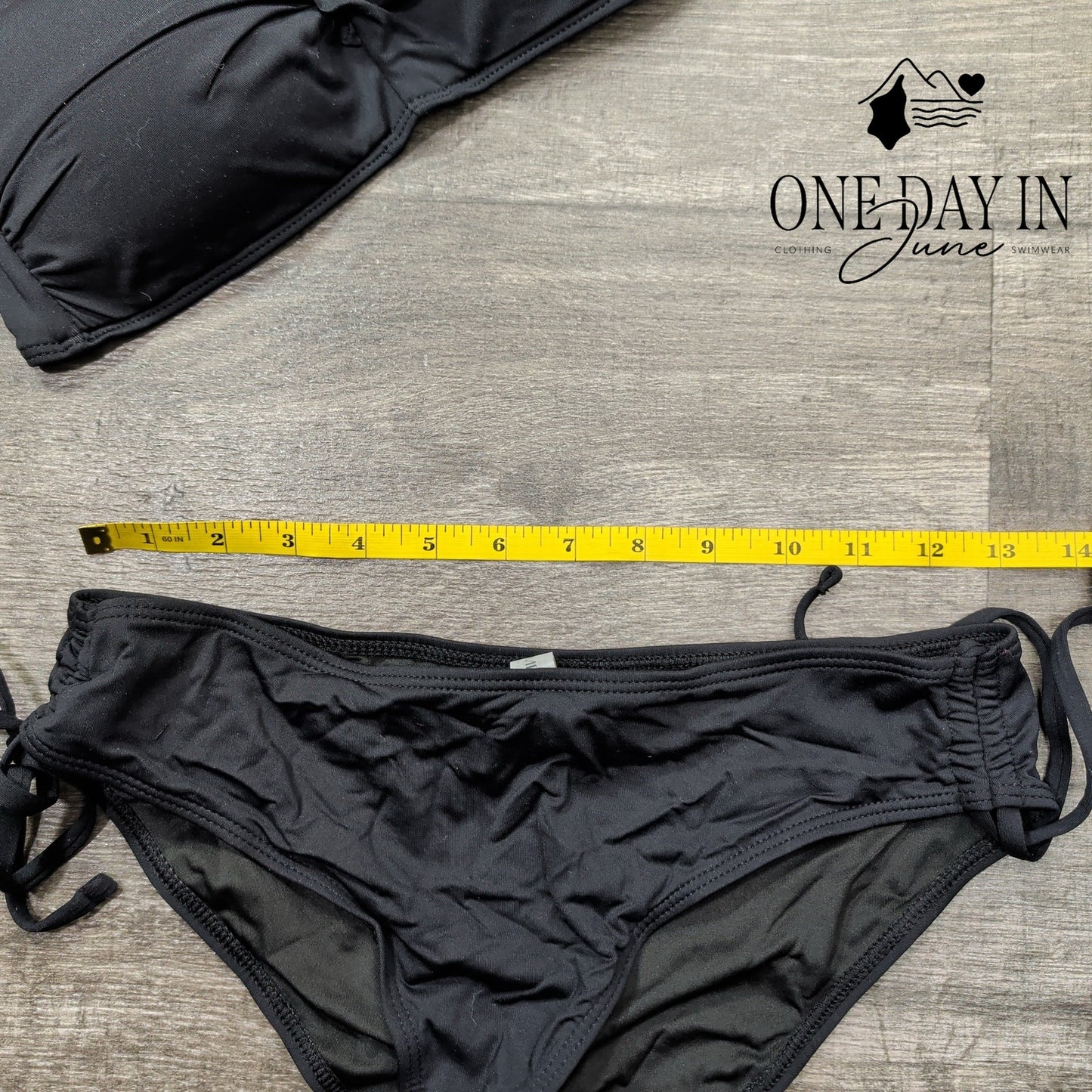 Tempt Me Twist Front Drawstring Bikini Swimsuit Size S