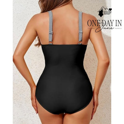 Smismivo Twist Front One Piece Swimsuit Size L