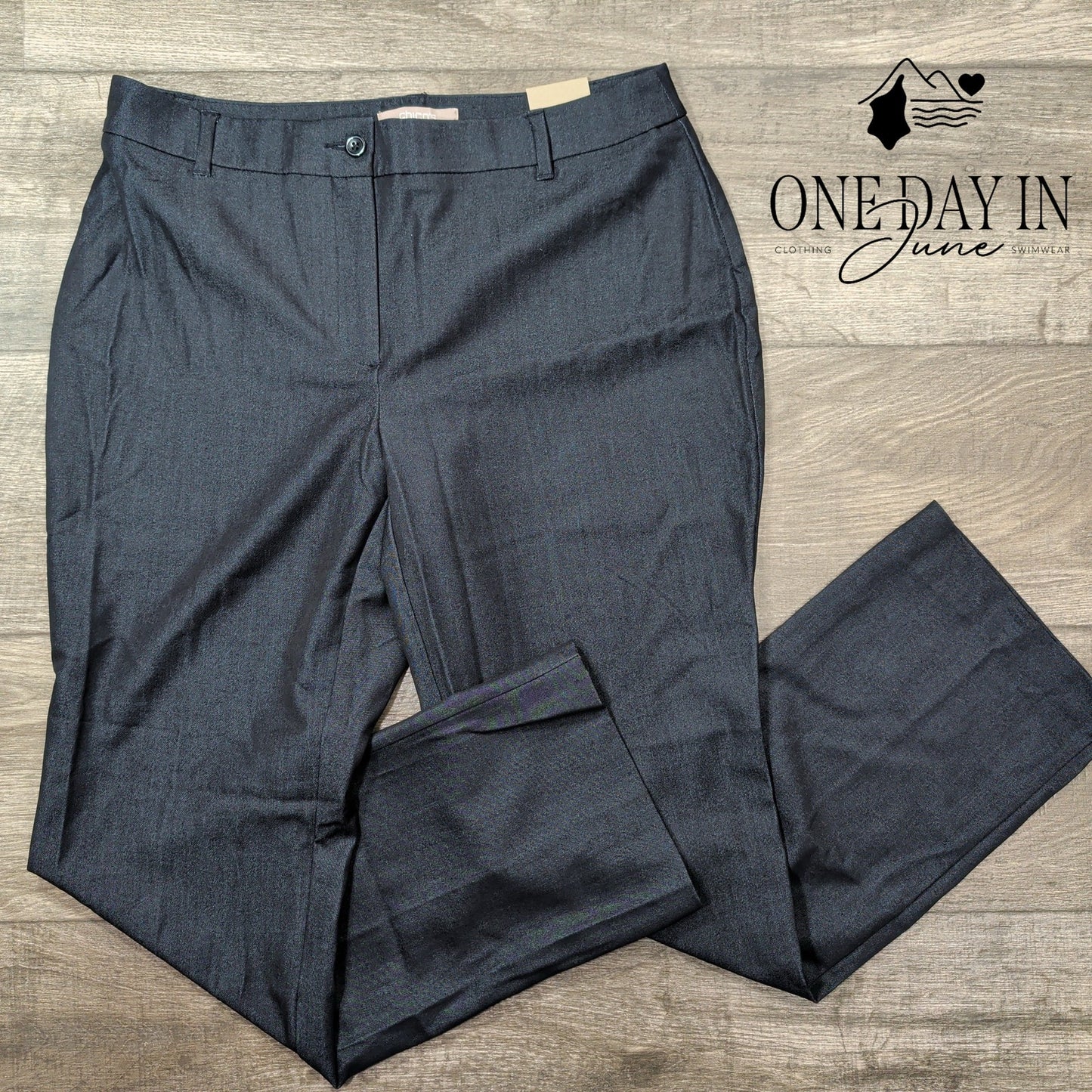 Chico's NWT Ultimate Indigo Carnegie Straight Pants Dark Size Chico's 1S (8S)