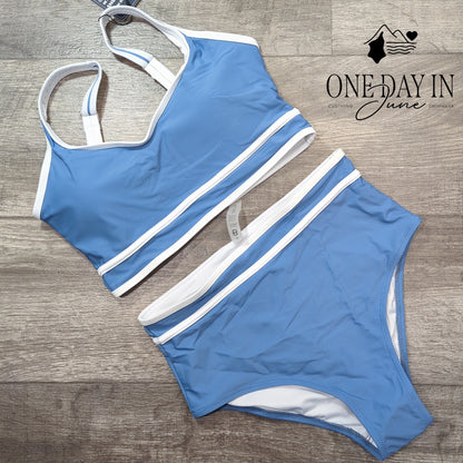 Blooming Jelly Crop Bikini Swimsuit Size S