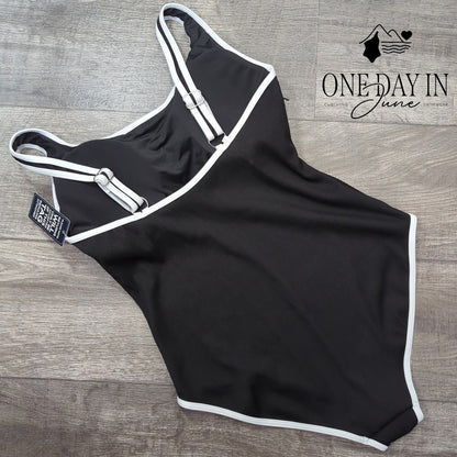 Blooming Jelly Ribbed One Piece Swimsuit Size XL