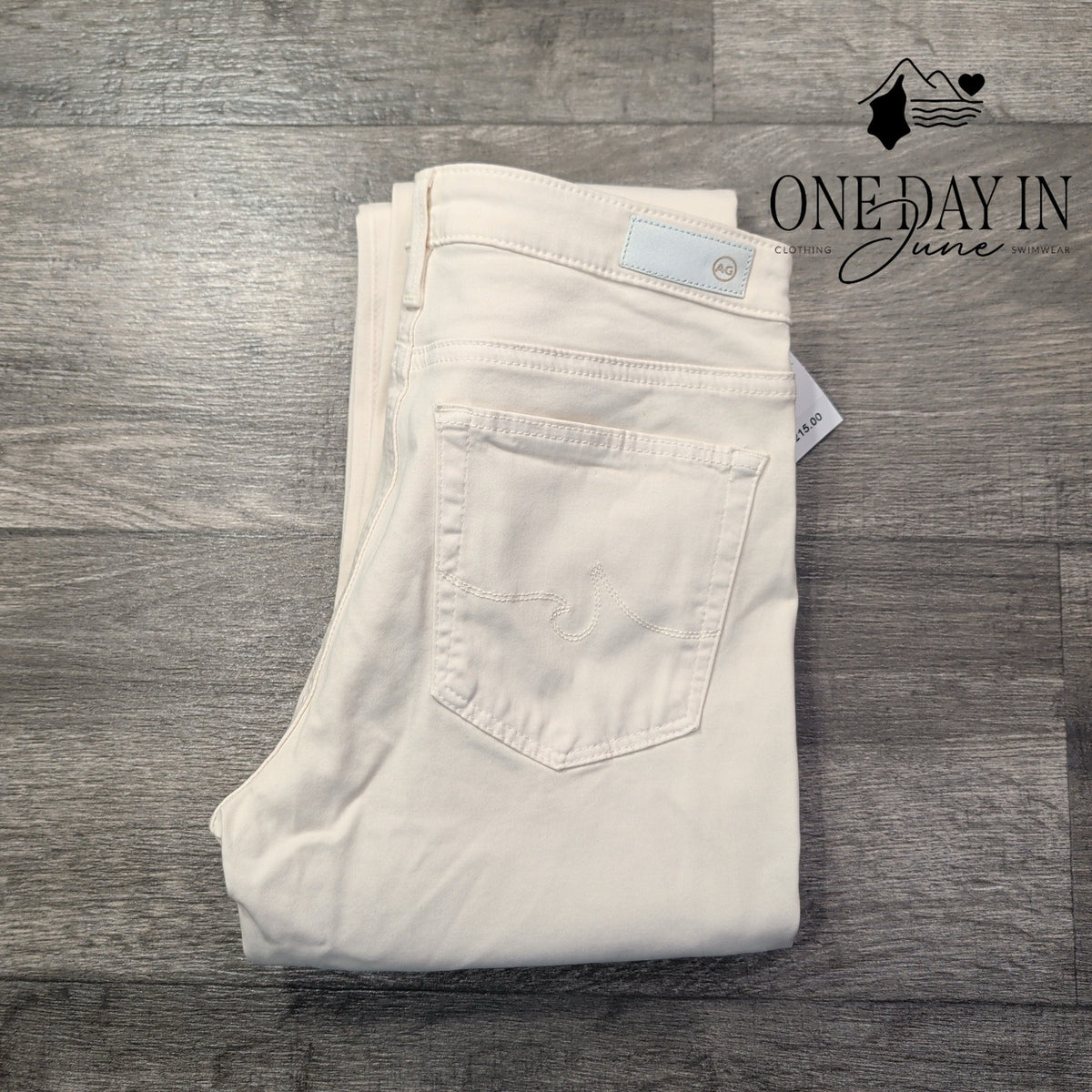 AG Adriano Goldschmied The Prima Cigarette Leg Jeans White NWT Size 4 (27)
