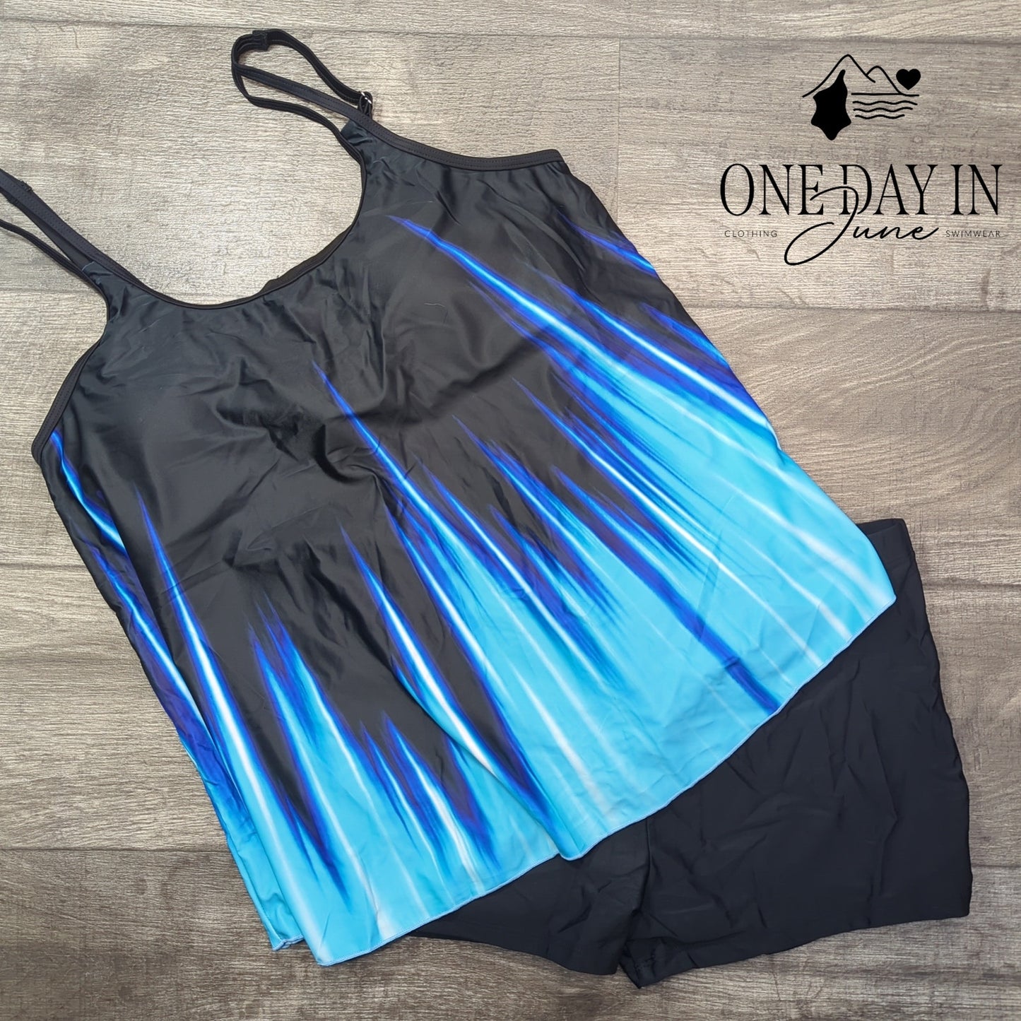 Aleumdr Boyshort Tankini Swimsuit Size XL