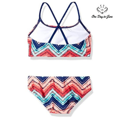 Kanu Surf Alania Flounce Bikini Swimsuit Size 12