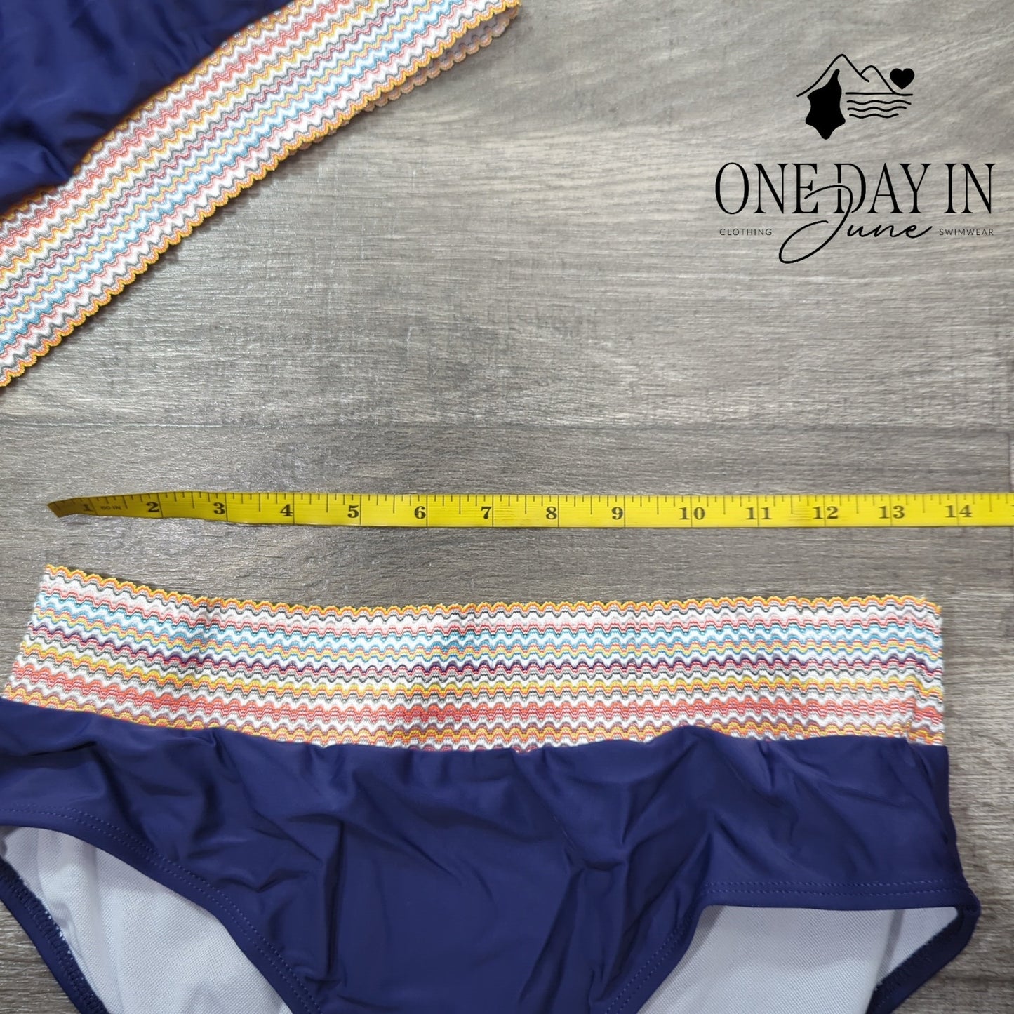 Blooming Jelly Crop Bikini Swimsuit Size L