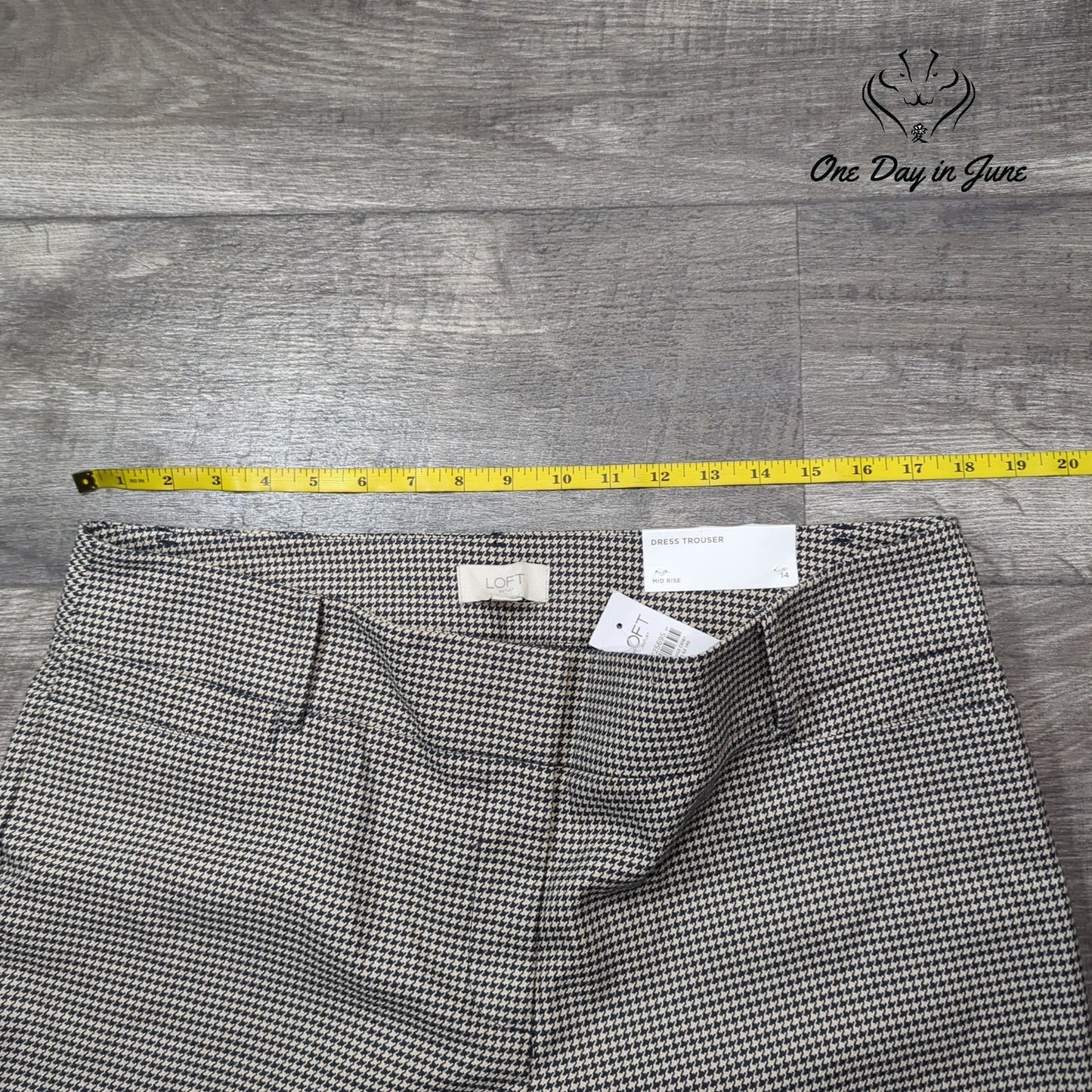 Loft Mid Rise Dress Trouser Pants Size 14