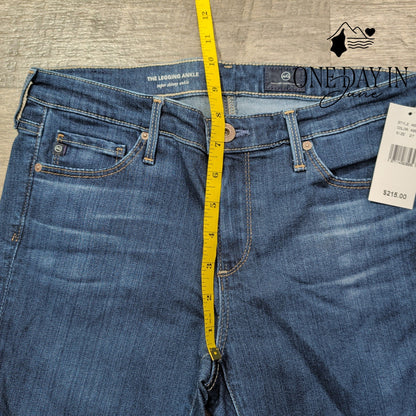 AG Adriano Goldschmied The Legging Ankle Super Skinny Jeans Raw Hem NWT Size 4