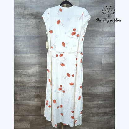 a.n.a Short Sleeve Tie Summer Dress Size M