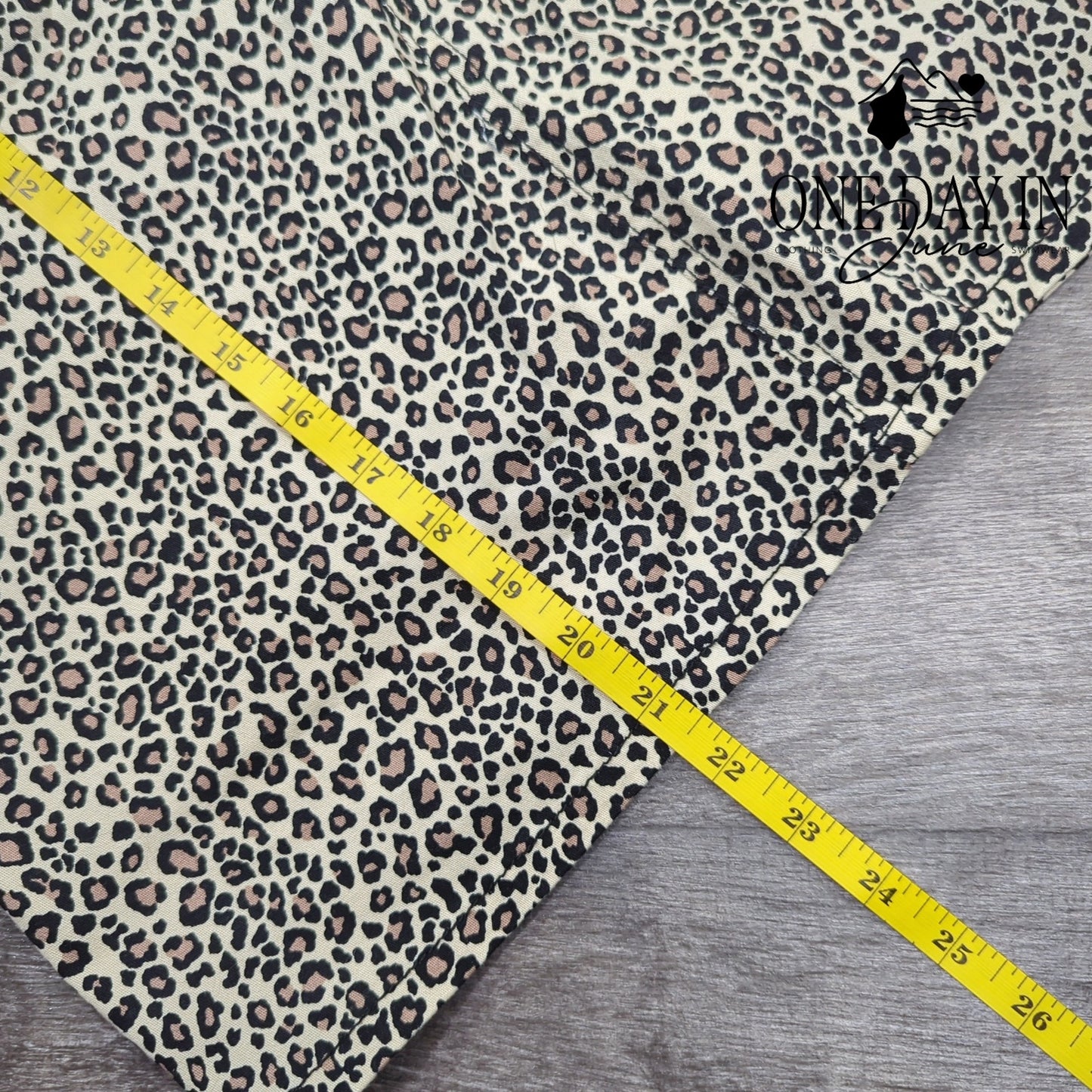 d.jeans Leopard Print Skirt Size 14