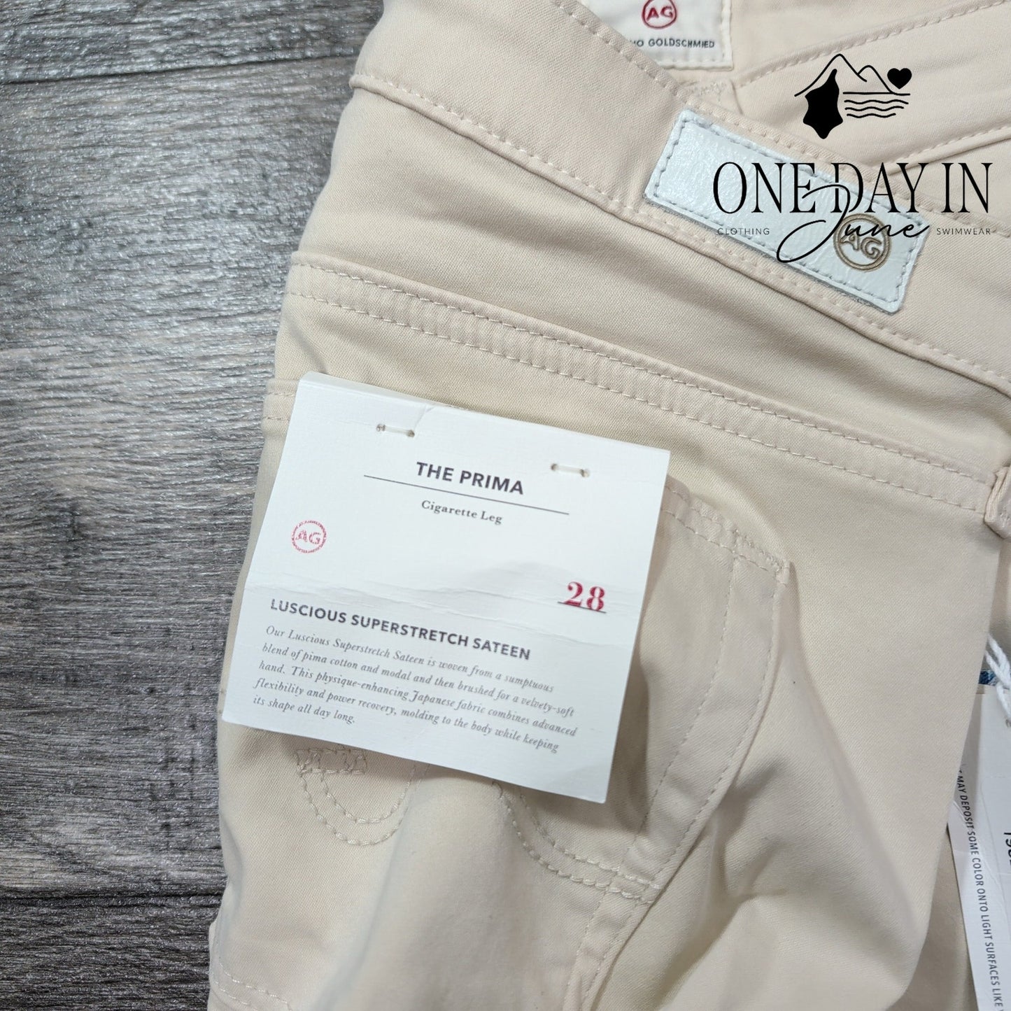 AG Adriano Goldschmied The Prima Cogarette Sateen Straight Pants Size 6 (28)